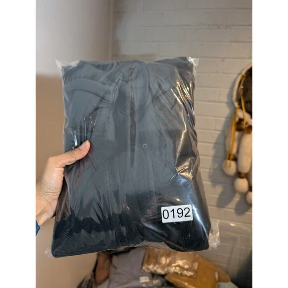 Eddie Bauer Vest Men Sz L Black Fleece Full Zip Outdoor Utility Jacket - Picture 7 of 7